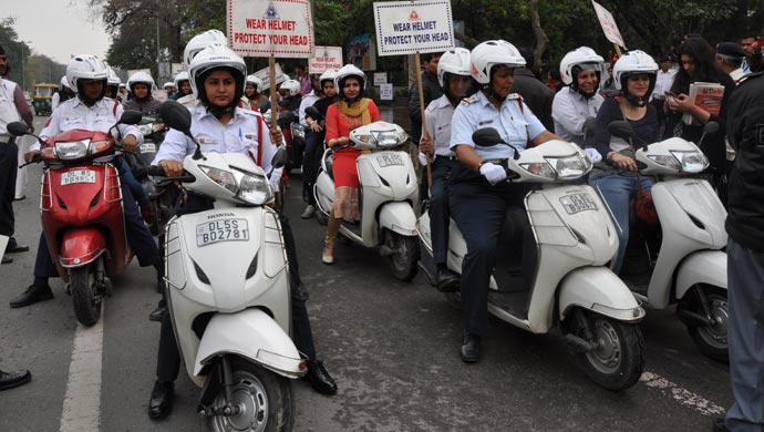 Women power on Honda scooters