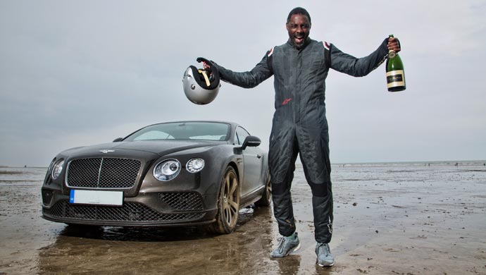 Idris Elba celebrating