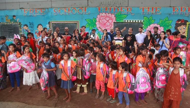 With the children of ‘Wheels of Change’-IMRG
