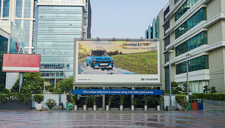 India's biggest outdoor Lego bricks Installation for Hyundai Exter 