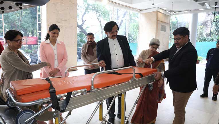 JSW MG Motor India hands over retrofitted MG Hector ambulance 