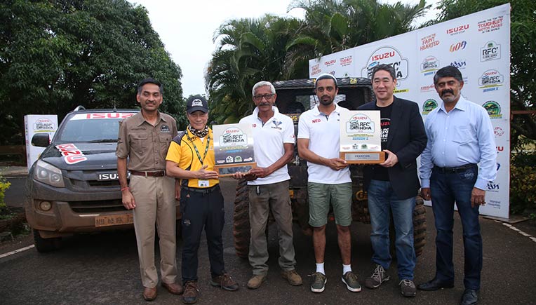 The winners of the Isuzu RFC 2018 rally