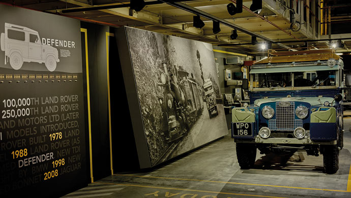 Land Rover assembly line