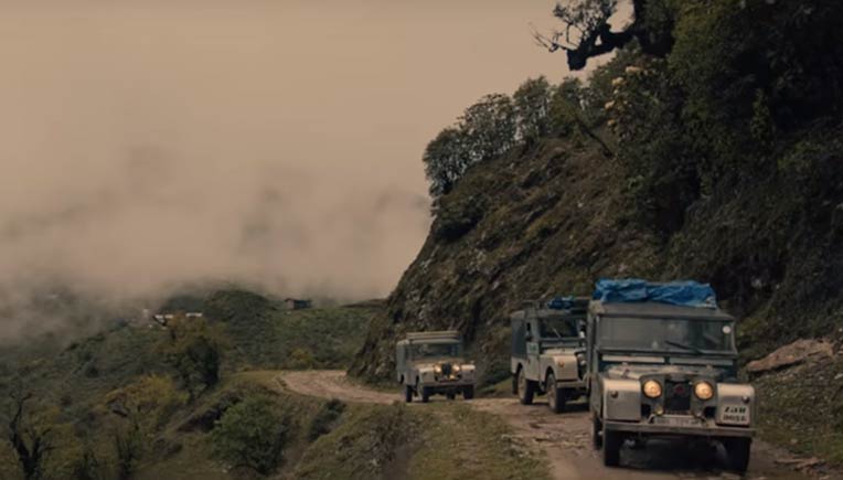 Video grab of the Land Rover film