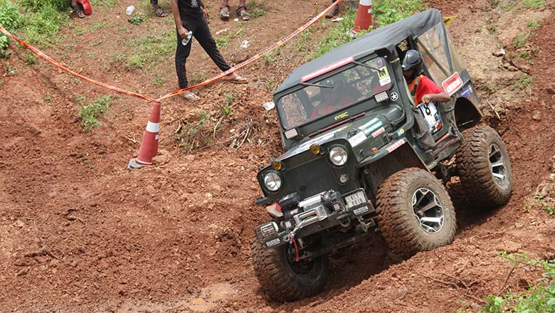 At the Mahindra event in Goa