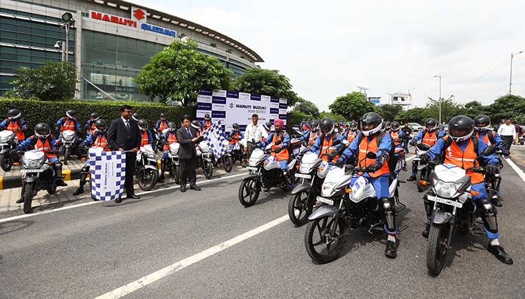 Flag off of the Maruti Suzuki Quick Response Team