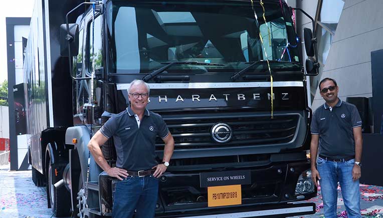 Roland Folger, Managing Director & CEO and Santosh Iyer, Vice President-Customer Service, Retail Training and Corporate Affairs, Mercedes-Benz India