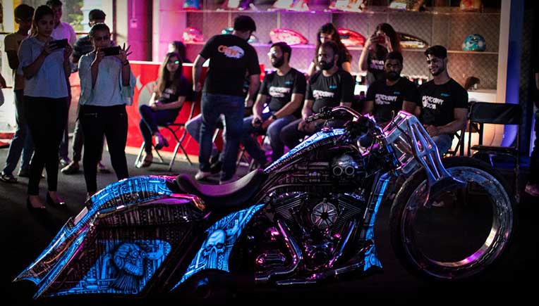 A bike on display