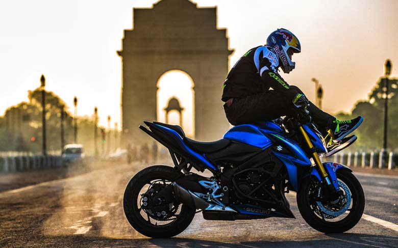 Red Bull athlete Aras Gibieza feels some of the Indian stunt riders are really of global class; Pic courtesy Red Bull content Pool