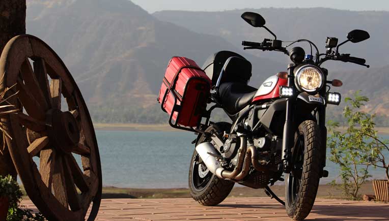 Ducati Scrambler all ready for the epic journey