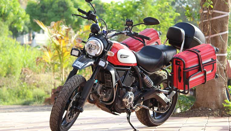 Ducati Scrambler all ready for the epic journey