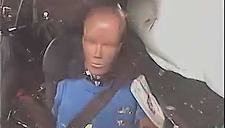 Video grab from Volvo crash test film