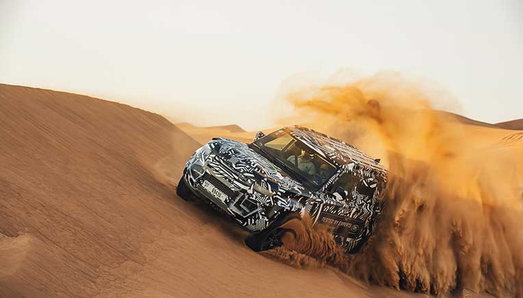 Red Cross experts push new Land Rover Defender prototype to the limit 