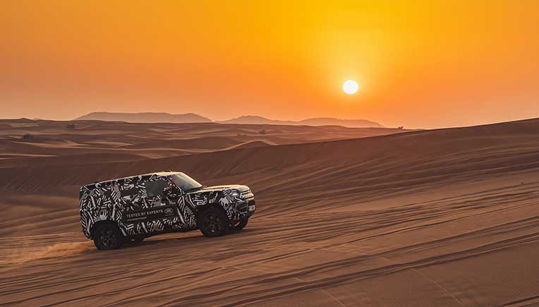 Red Cross experts push new Land Rover Defender prototype to the limit 