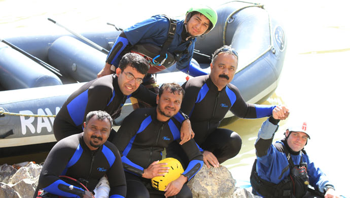 Successful rafting