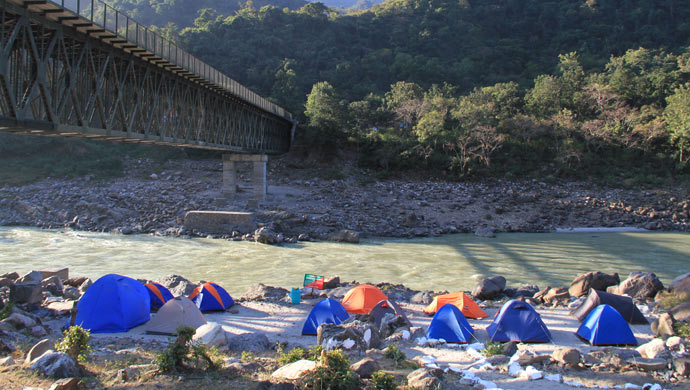 There is nothing more romantic than cozying up in tents
