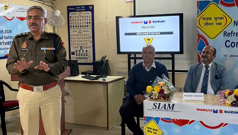 SIAM holds road safety refresher workshops for drivers in Delhi