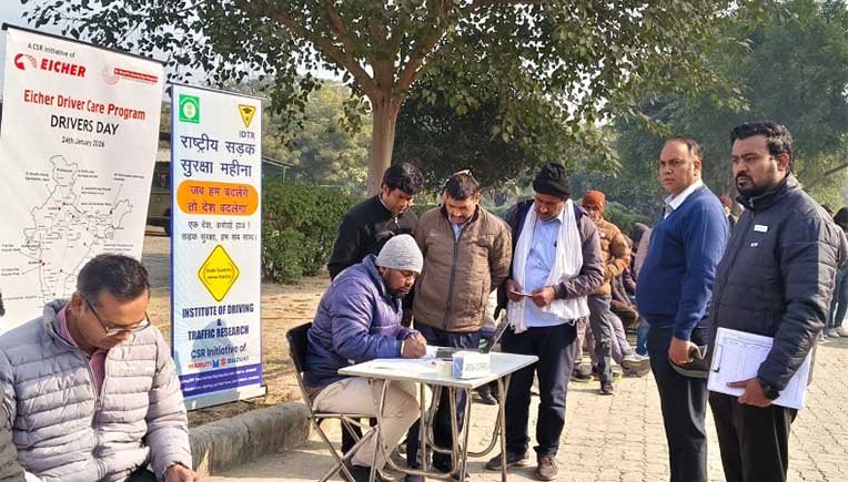 SIAM holds road safety refresher workshops for drivers in Delhi