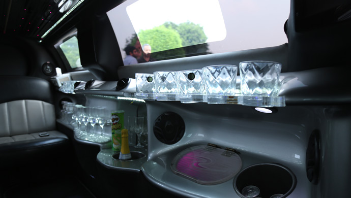 Time to chill inside the limousine