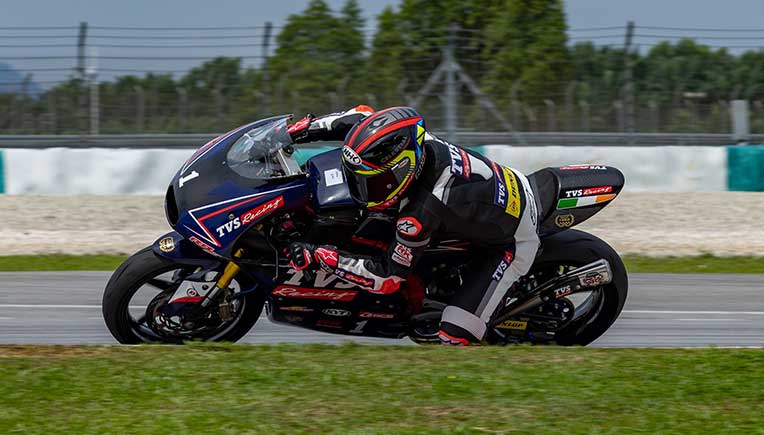 TVS Racing Asia OMC RR 310 clocks 201.2km/h