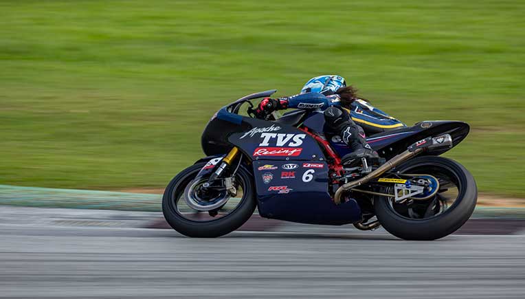 TVS Racing Asia OMC RR 310 clocks 201.2km/h