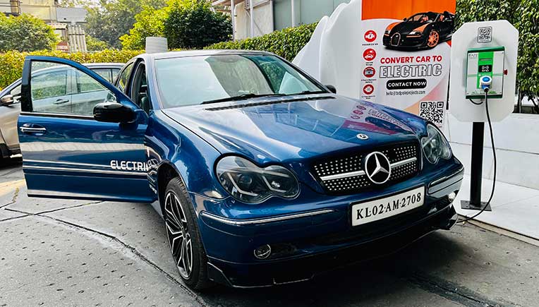 Tadpole Projects converts Mercedes Benz C-Class from ICE to EV