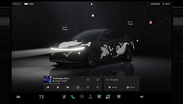 Tesla India unveils Halloween mode for first time in Model Y 