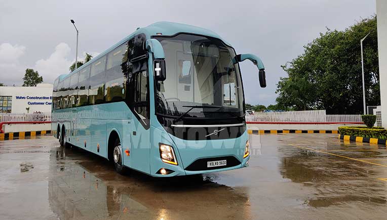 The Volvo 9600 15-metre sleeper bus; travelling first class on wheels
