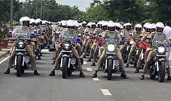 50 customised Honda CB350 QRT vehicles handed over to Gujarat Police 