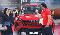 Boxing champ Mary Kom drives home all-new Toyota Hilux 
