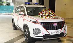 JSW MG Motor India hands over retrofitted MG Hector ambulance 