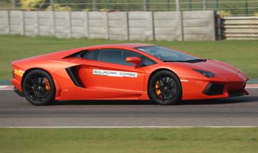 On the blazing hot seats of a Lamborghini