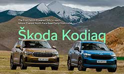 Skoda Kodiaq  conquers Mount Everest North Face Base Camp