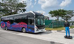 Volvo, Singapore university NTU unveil world’s first full size autonomous e- bus