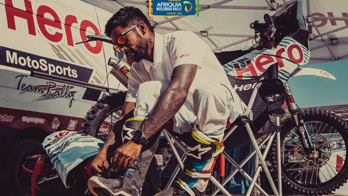 India´s motorcycle star CS Santosh