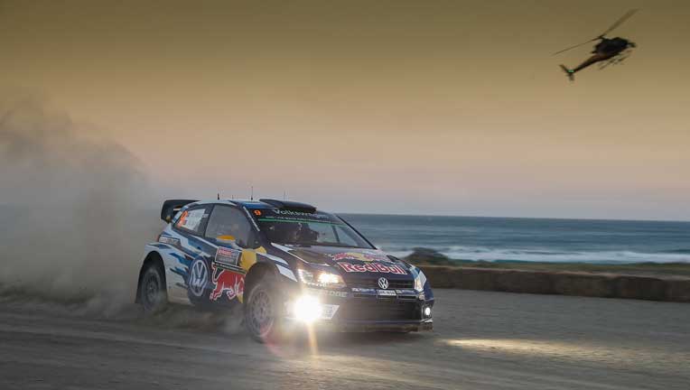 Andreas Mikkelsen and Anders Jæger of Volkswagen