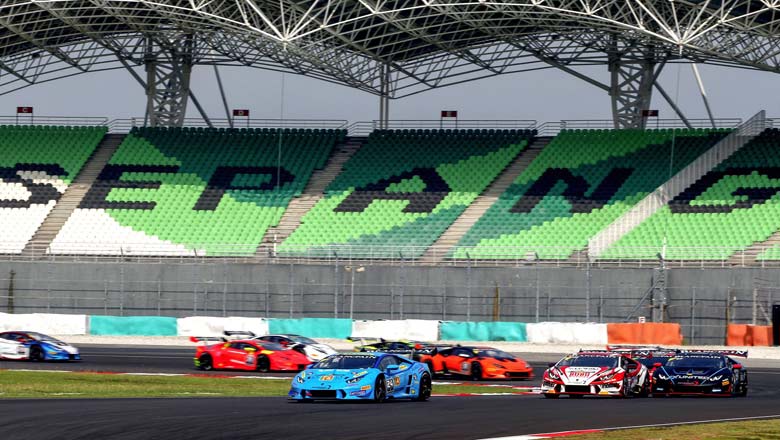 Lamborghini Blancpain Super Trofeo in Sepang in Malaysia on Sunday August 14, 2016