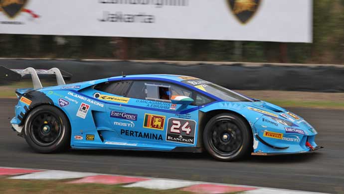 The winning car