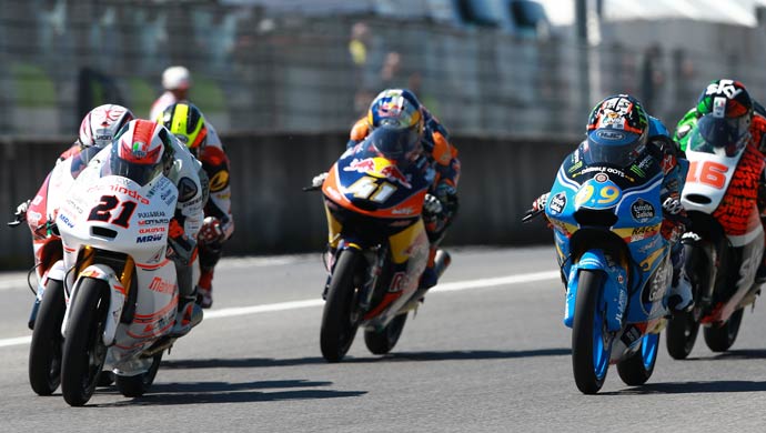 Aspar Mahindra rider Pecco Bagnaia in action