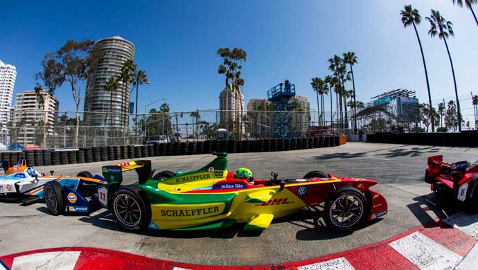 The winning car