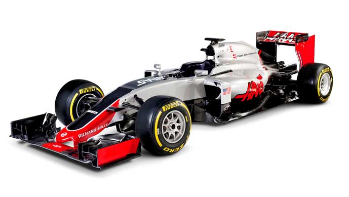 The VF-16, Haas F1 Team’s first race car; Pic courtesy Haas