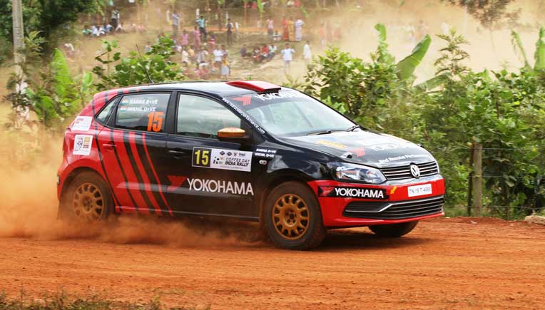Karna Kadur in his VW Polo