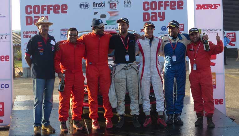 (L to R) INRC - Farooq Ahmed (MSCC), Dr Bikku Babu, Milen George, Karna Kadur, Nikhil Pai, Rahul Kanthraj, Vivek Bhatt