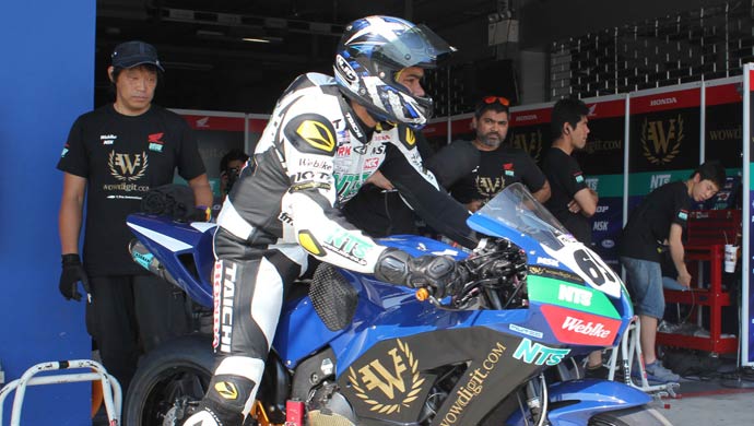 Sarath during practice session 