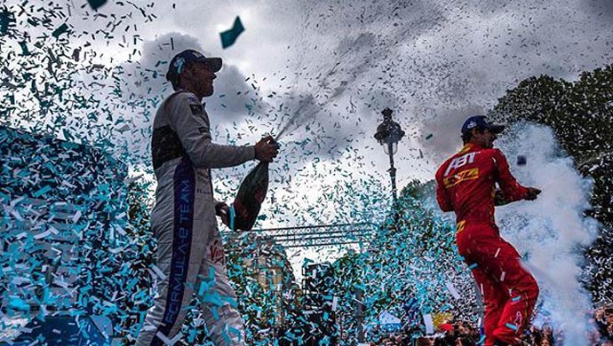 Celebrations after the win!
