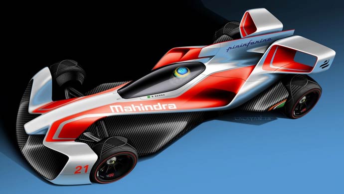 Mahindra Racing and Pininfarina have released three concept designs for a future Formula E racing car