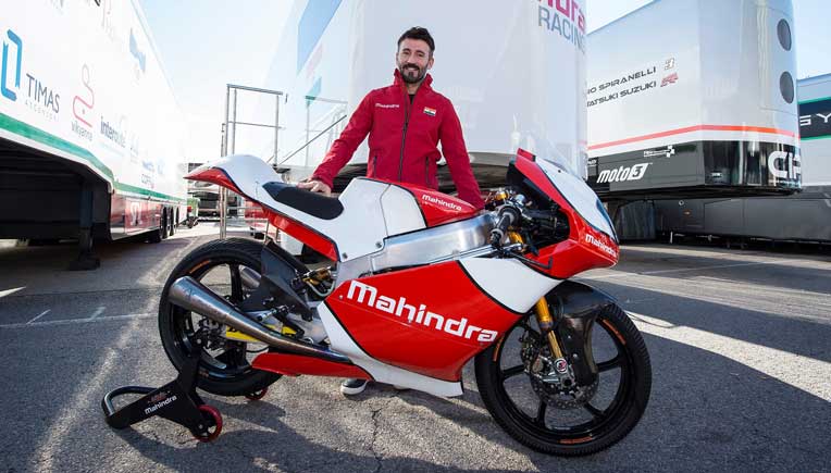 Max Biaggi; Pic courtesy Mahindra Racing