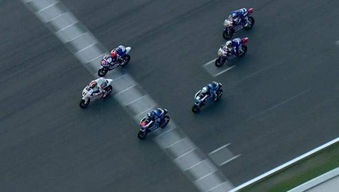 Mahindra's Pecco winning the race