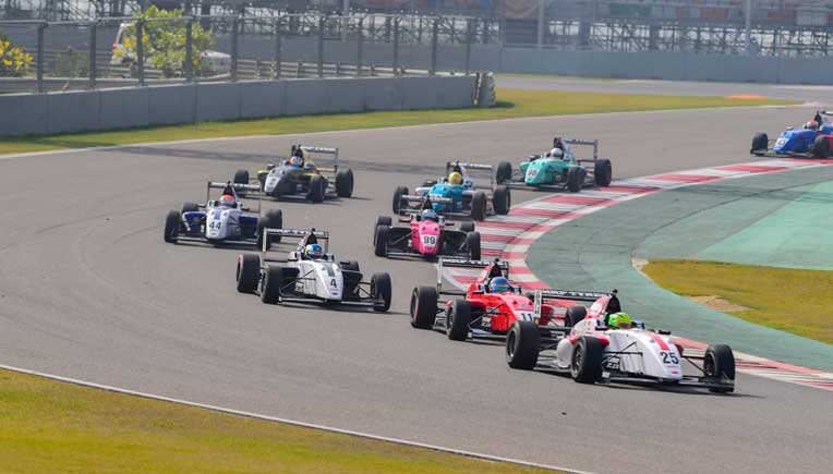 Schumacher leads  the pack