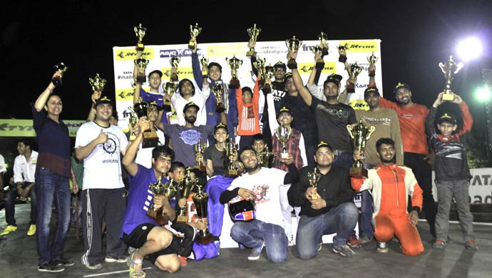 The winners of the race
